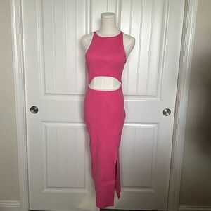 Barbie pink bodycon dress